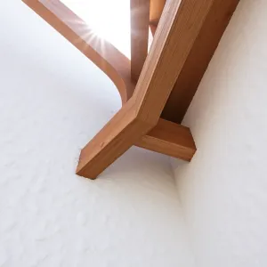 Pergola mocowanie belki do ściany że styropianem