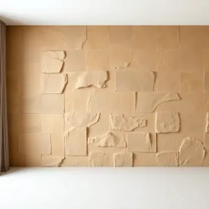 Piaskowiec na ścianę w salonie