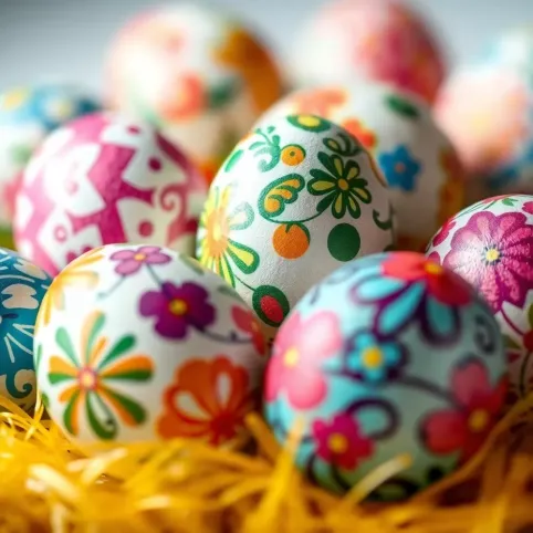 Pisanki styropianowe wzory