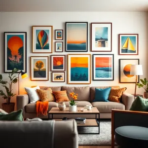 Plakaty w salonie inspiracje