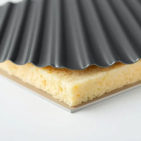 Płyta warstwowa dachowa z wełna mineralna