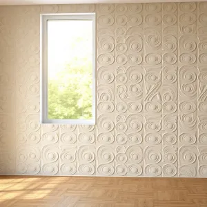 Płytki na ścianę do salonu 3D