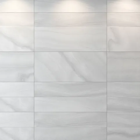 Płytki w salonie na ścianie