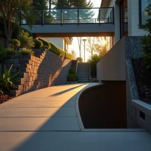 Pochylnia do garażu podziemnego