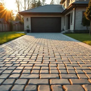 Podjazd do garażu z kostki