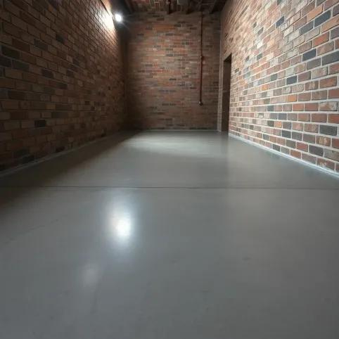 Podłoga w piwnicy w bloku