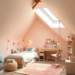 Pokój dla 10 latki na poddaszu