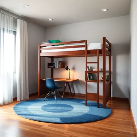 Pokój dla chłopca z łóżkiem piętrowym