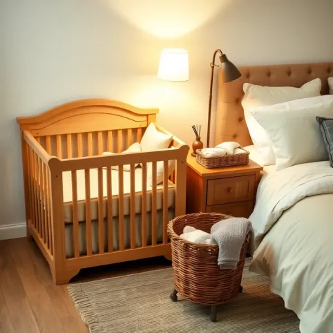 Pokój dziecka w sypialni rodziców