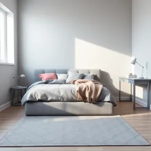 Pokój młodzieżowy dla dziewczyny szary