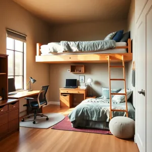 Pokój z antresolą dla chłopca