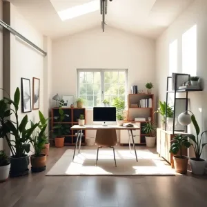 Pokój z garażu w domu