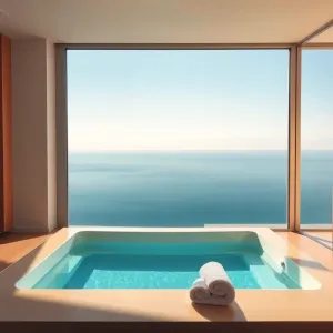 Pokój z prywatnym jacuzzi nad morzem