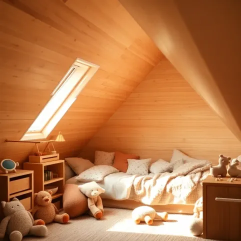 Pokój ze skosem dla dziecka