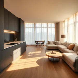 Połączenie kuchni z salonem w bloku