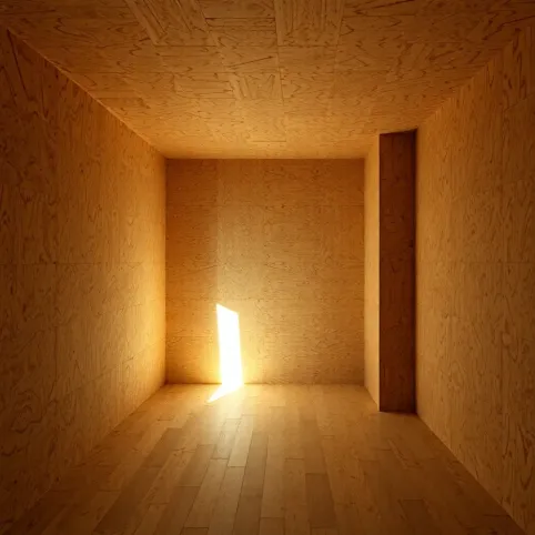 Pomieszczenie z płyt OSB