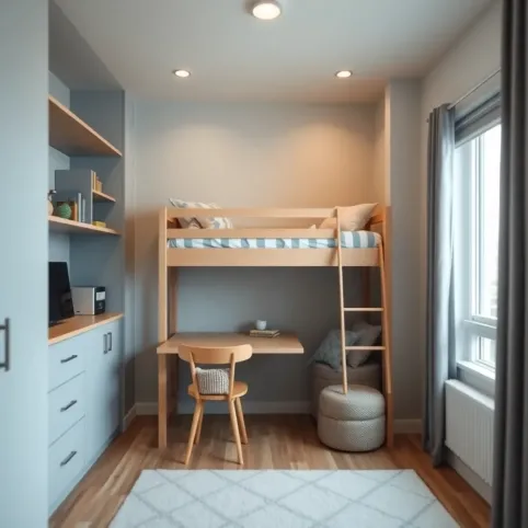 Pomysł na mały pokój dla dwójki dzieci