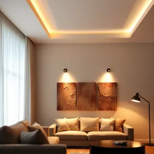 Pomysł na oświetlenie salonu