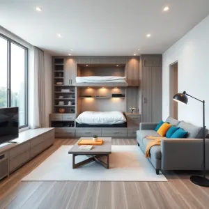 Pomysł na sypialnię w salonie