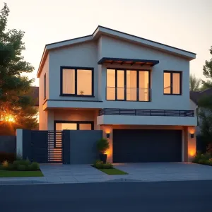 Projekt domu 120m2 z poddaszem i garażem