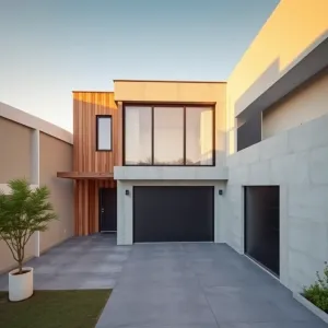 Projekt domu na wąską działkę 20m z garażem