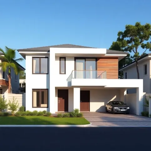 Projekt domu parterowego 150m2 z garażem