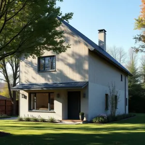 Projekt domu z dachem dwuspadowym bez garażu