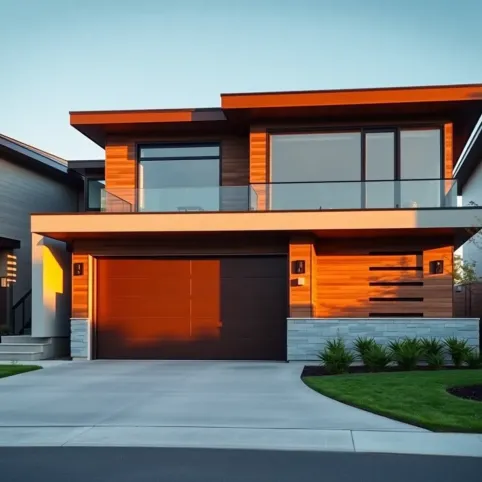 Projekt domu z wysuniętym garażem dwustanowiskowym