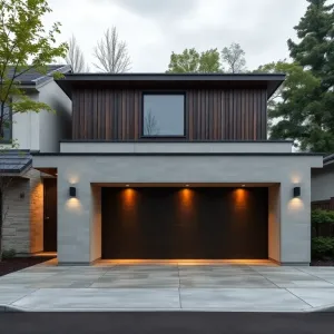 Projekt garażu z dachem jednospadowym