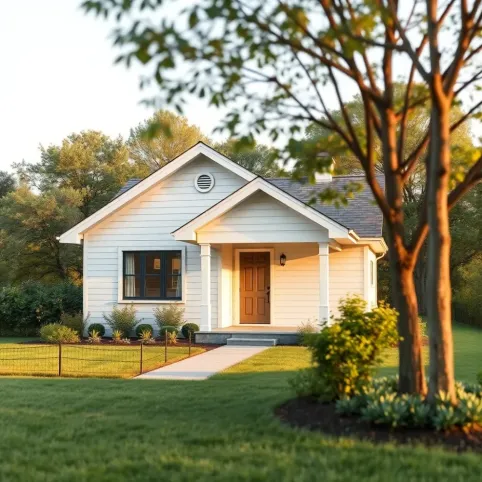 Projekty domów bez garażu z dachem dwuspadowym