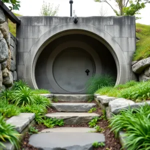 Przedsionek do piwniczki ogrodowej