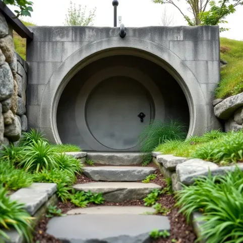 Przedsionek do piwniczki ogrodowej