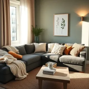 Przytulny salon w bloku