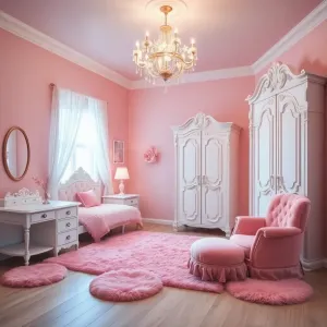 Różowy pokój dla dziewczynki