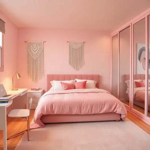 Różowy pokój dla nastolatki