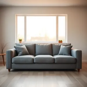 Salon szarą kanapa inspiracje