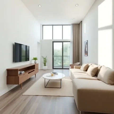 Salon szerokość 3 metry