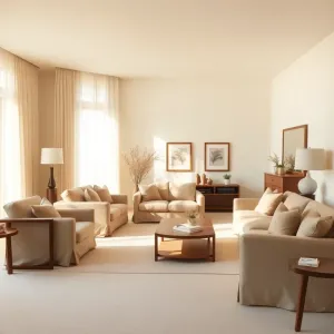 Salon w beżach