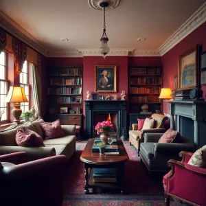 Salon w stylu angielskim  inspiracje