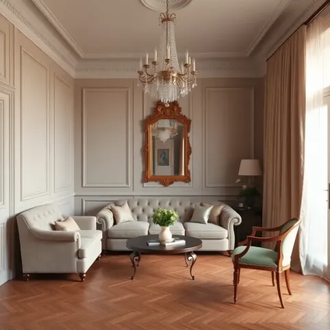 Salon w stylu francuskim inspiracje