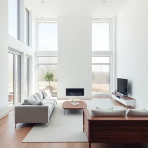 Salon w stylu nowoczesnym