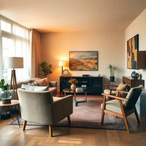 Salon w stylu retro inspiracje