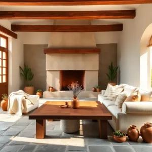 Salon w stylu rustykalnym inspiracje