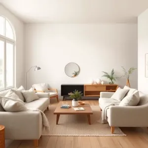 Salon w stylu skandynawskim