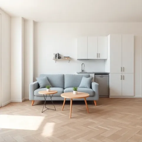 Salon z aneksem 19m2