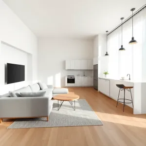 Salon z aneksem 25m2