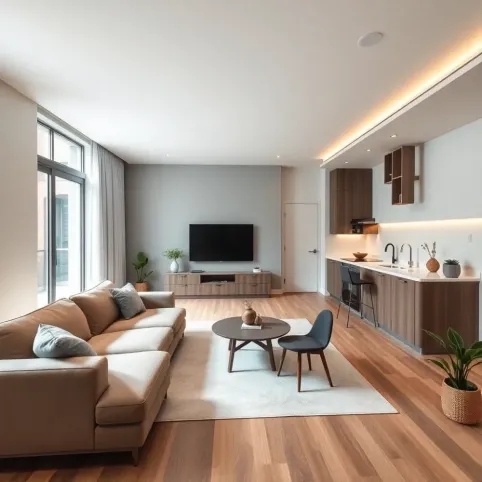 Salon z aneksem 32m2