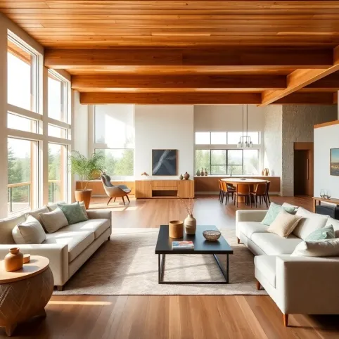 Salon z jadalnią aranżacje