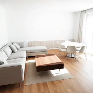 Salon z narożnikiem i stołem aranżacje