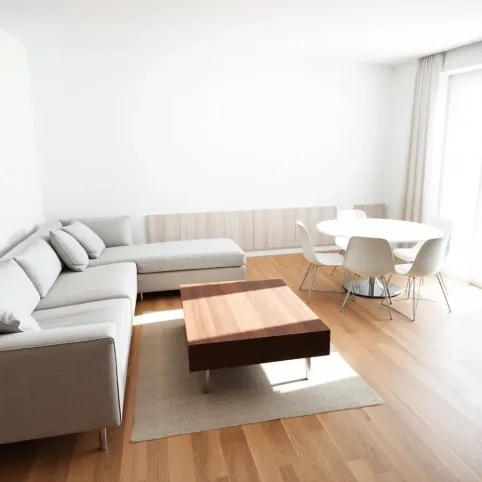 Salon z narożnikiem i stołem aranżacje